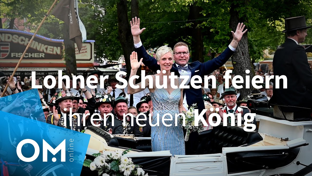 416. Schützenfest in Lohne: Frank und Stephanie Witte besteigen den Königsthron