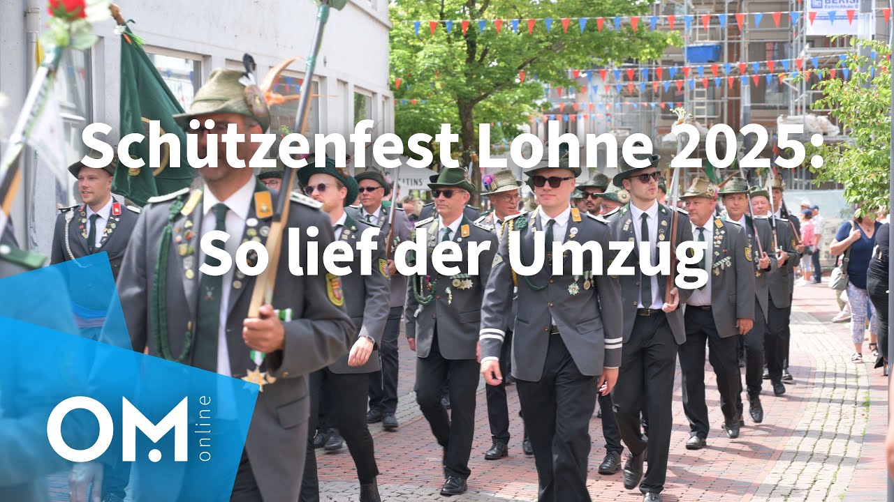 Beim Lohner Festumzug 2025 schlägt das Schützenherz schneller