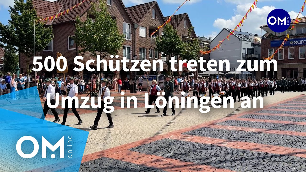 Löninger feiern alte und neue Majestäten beim Schützenfestumzug 2025