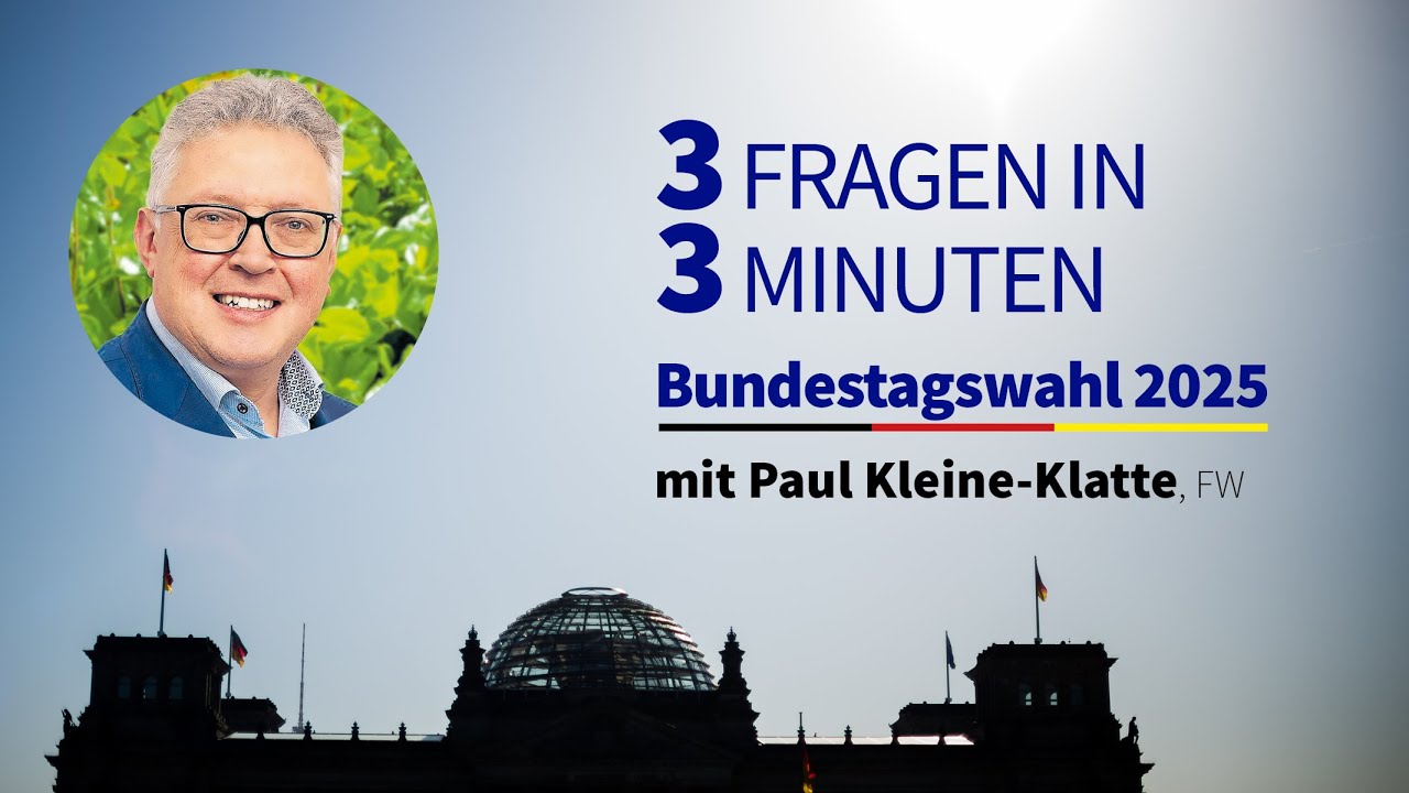 3 Fragen – 3 Minuten | Paul Kleine-Klatte (FW)