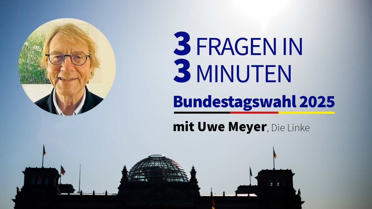 3 Fragen – 3 Minuten | Uwe Meyer (Die Linke)